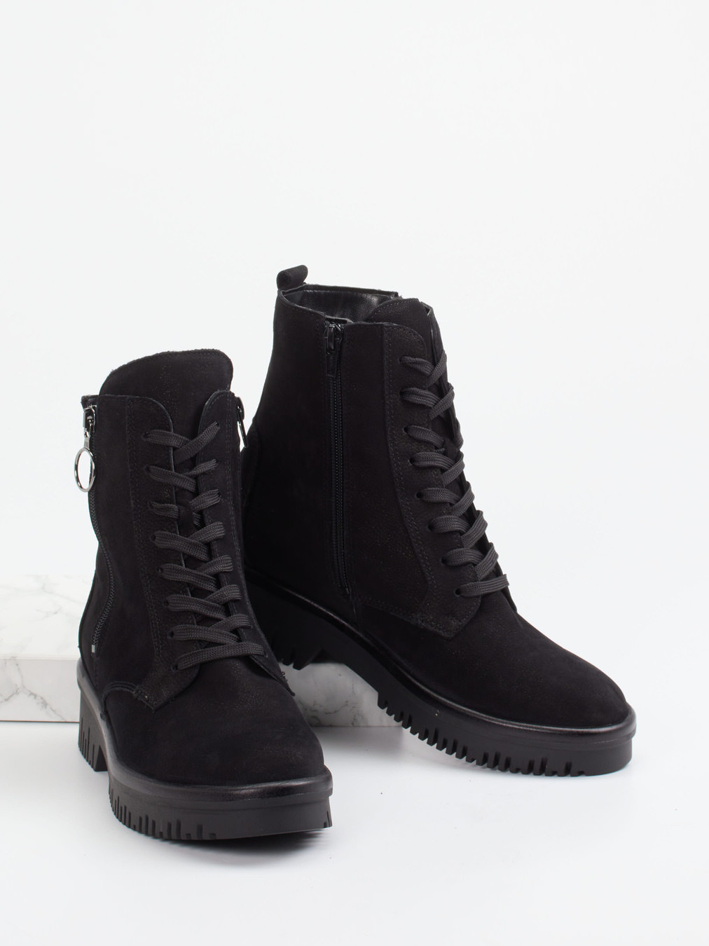 Schnürstiefelette schwarz 2751009039104