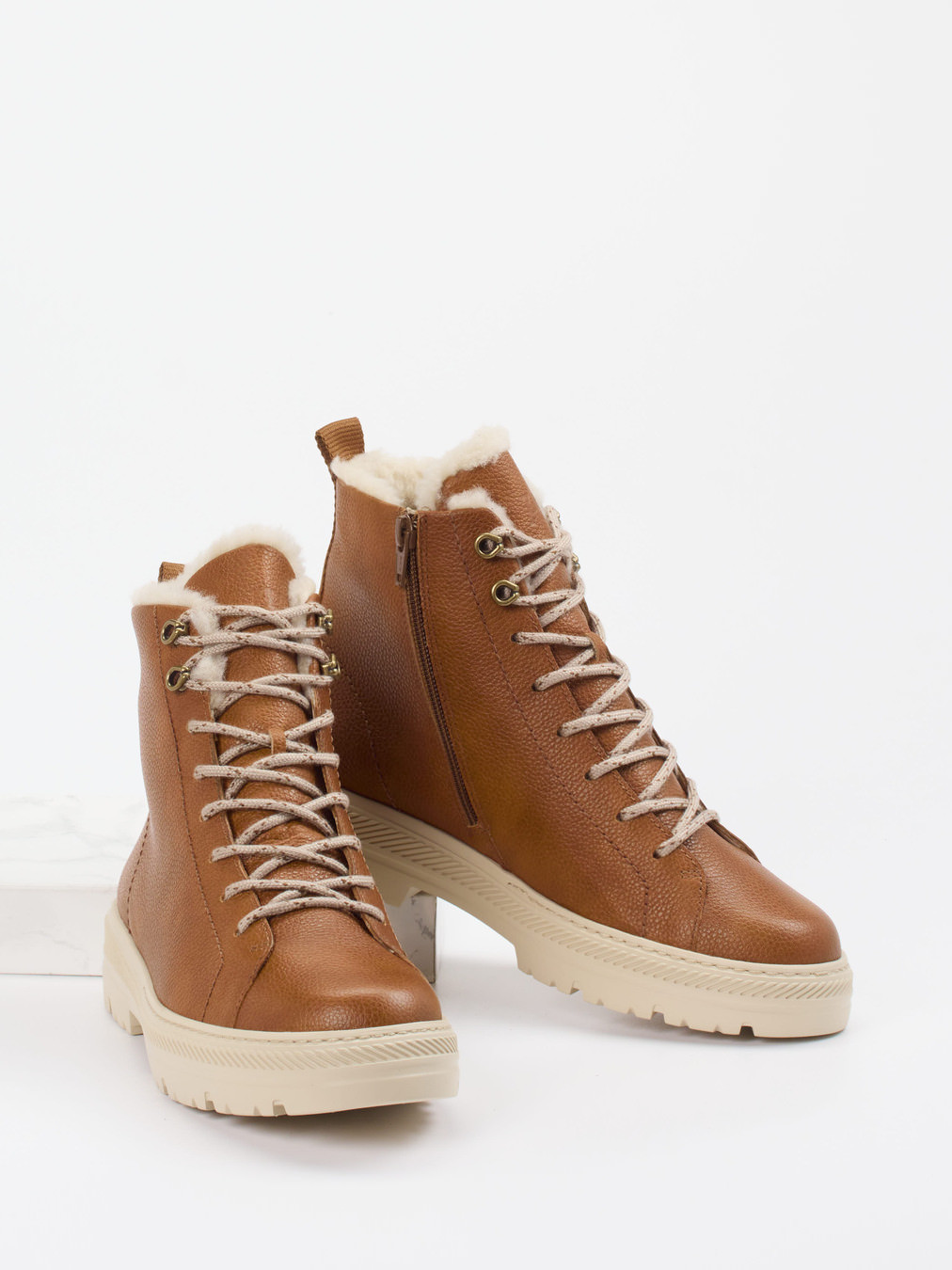 Schnürstiefelette braun 1803289002304