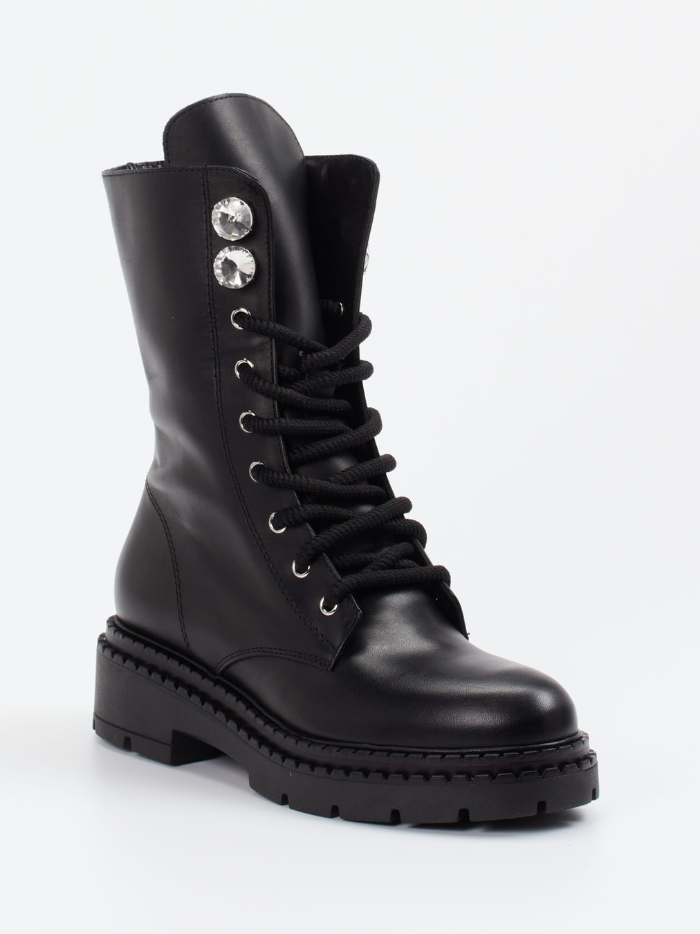 Schnürstiefelette schwarz 1725009010706