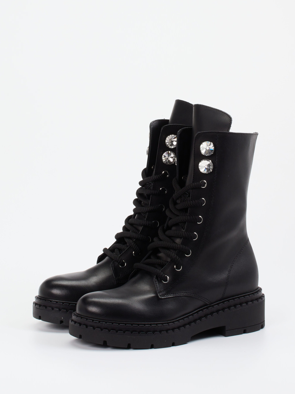 Schnürstiefelette schwarz 1725009010702