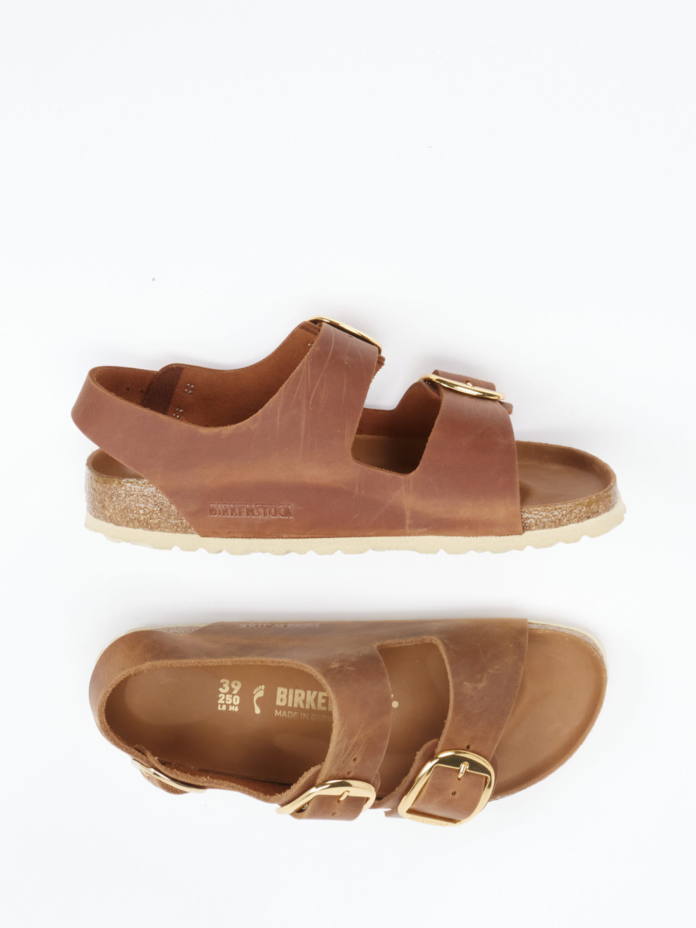 Sandale Milano Big Buckle braun 2210289000304