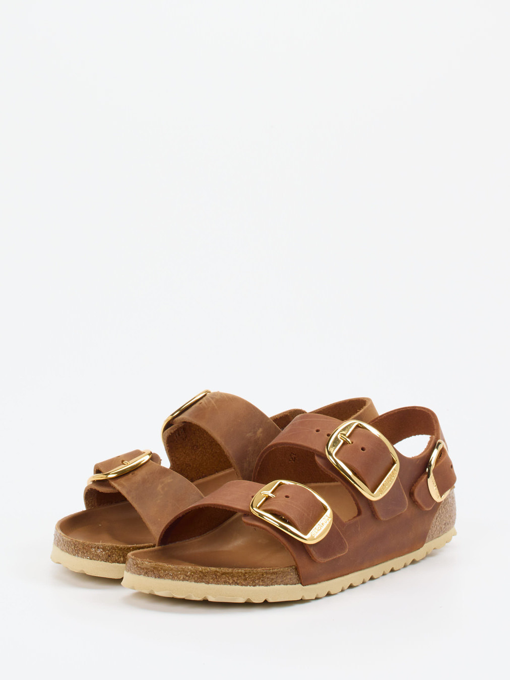 Sandale Milano Big Buckle braun 2210289000302