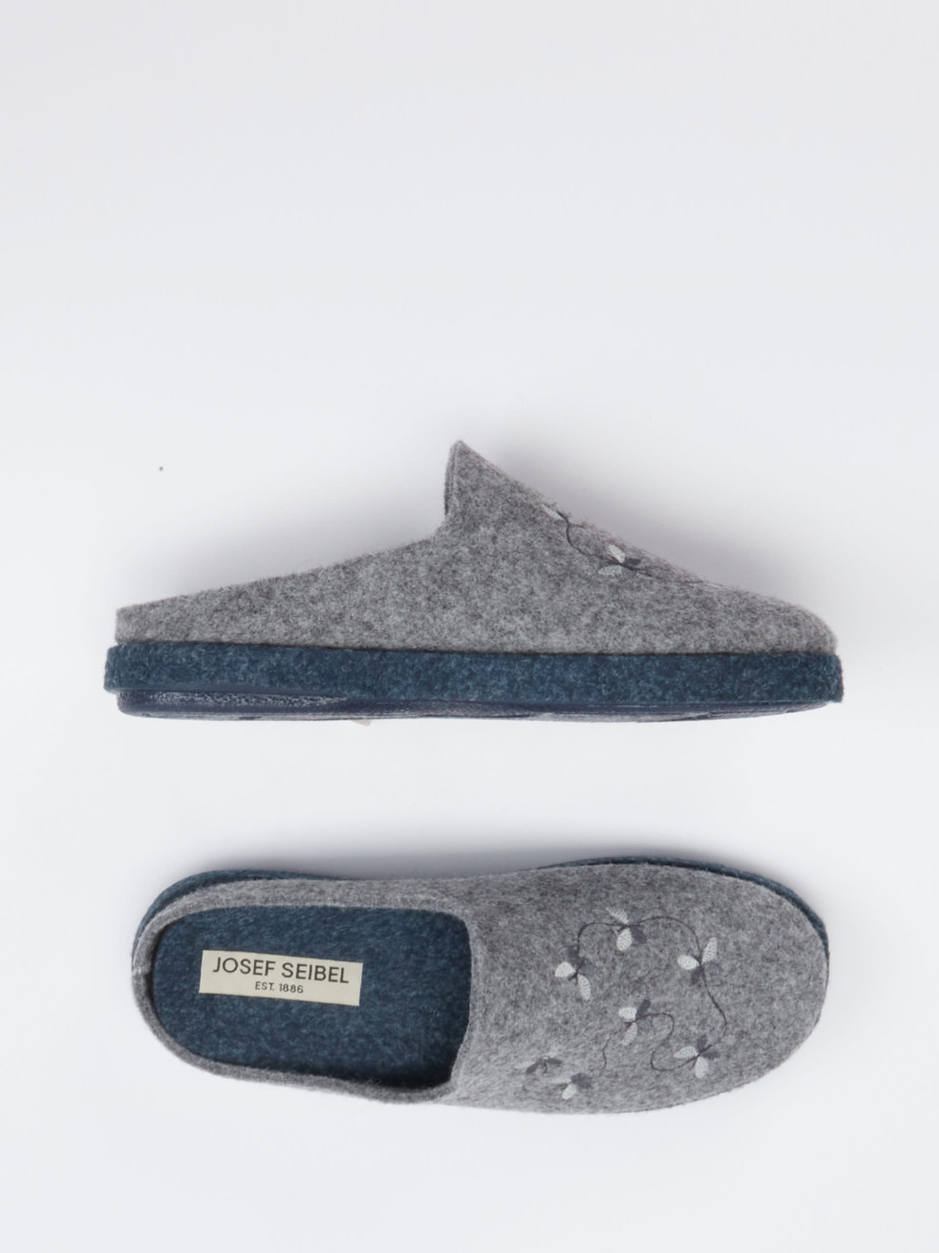 Hausschuh grau 7163459004204