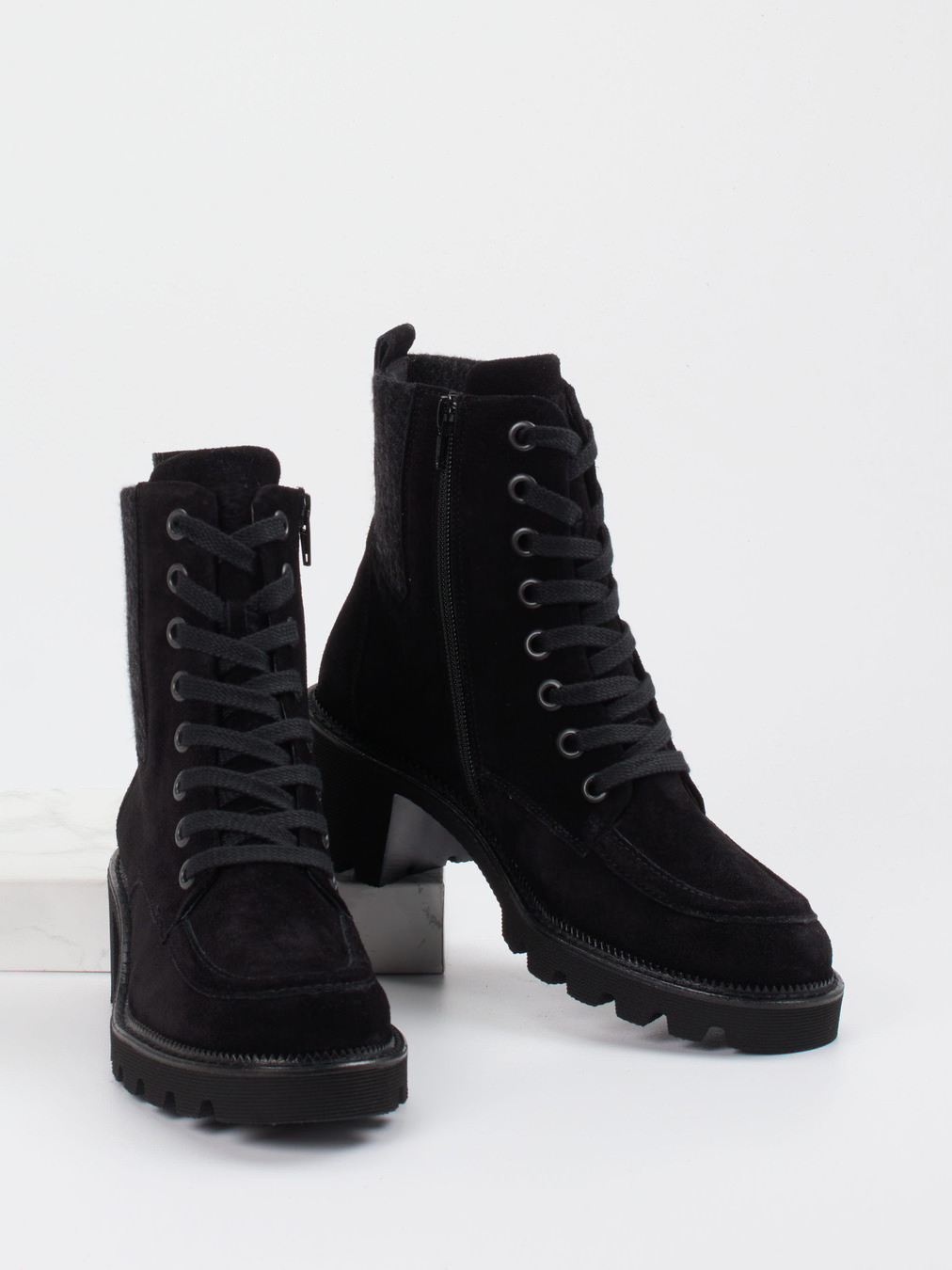 Schnürstiefelette schwarz 1727009003604