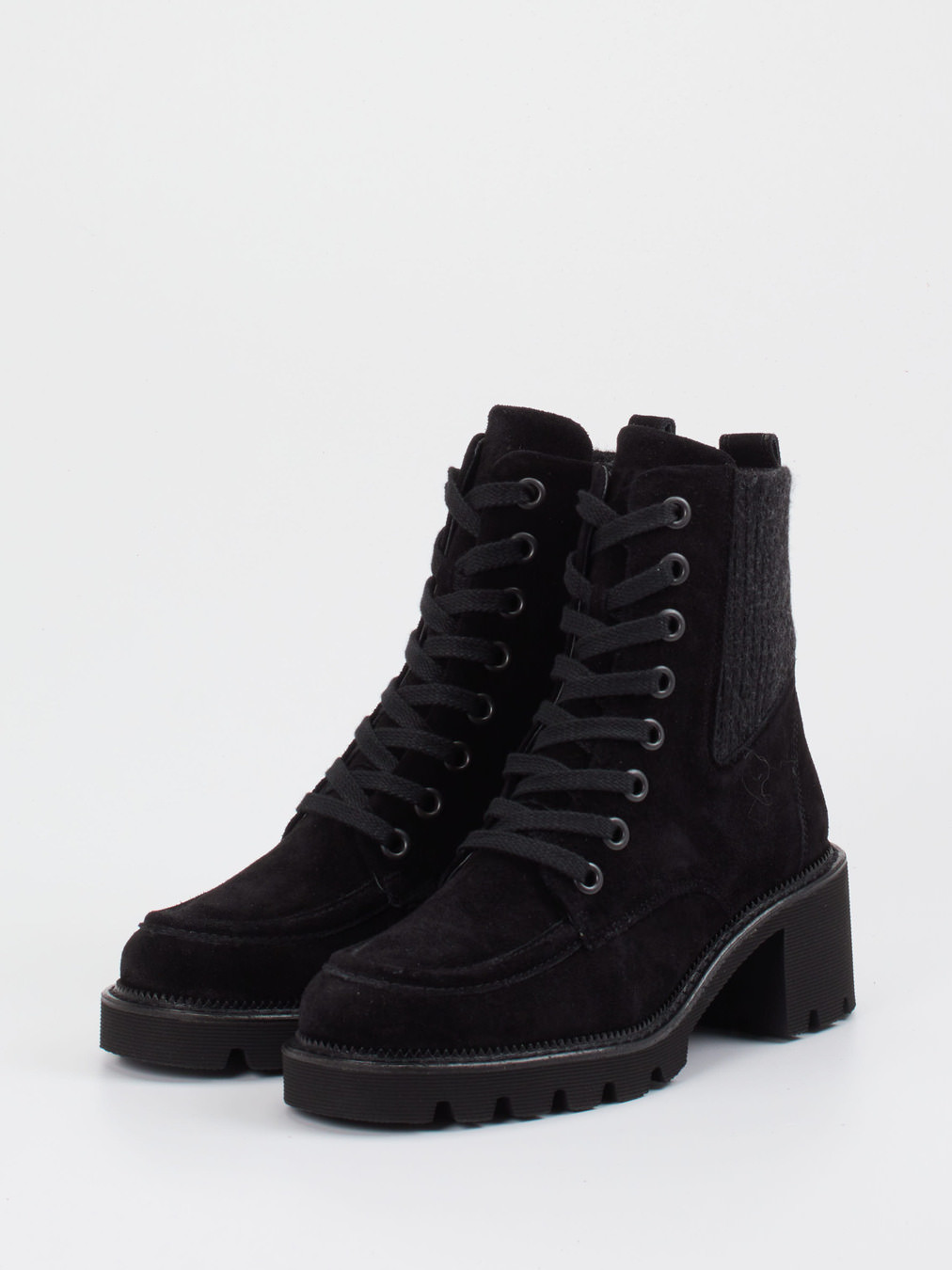 Schnürstiefelette schwarz 1727009003602