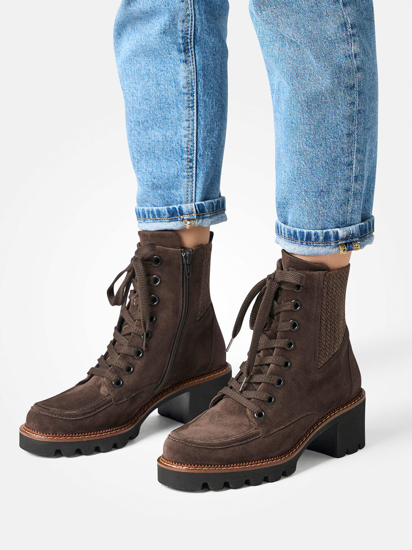 Schnürstiefelette braun 1727209000102