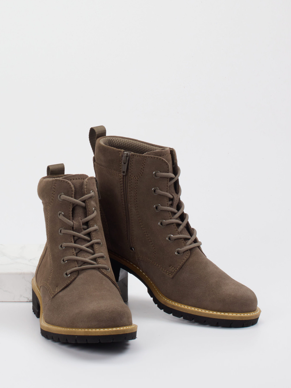 Schnürstiefelette grau 1701429000304