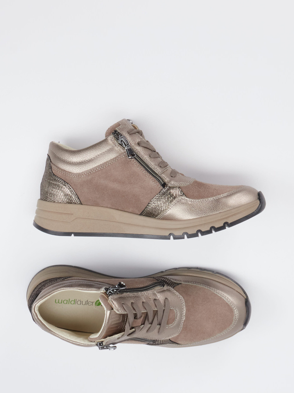 Schnürstiefelette beige 2751329001304