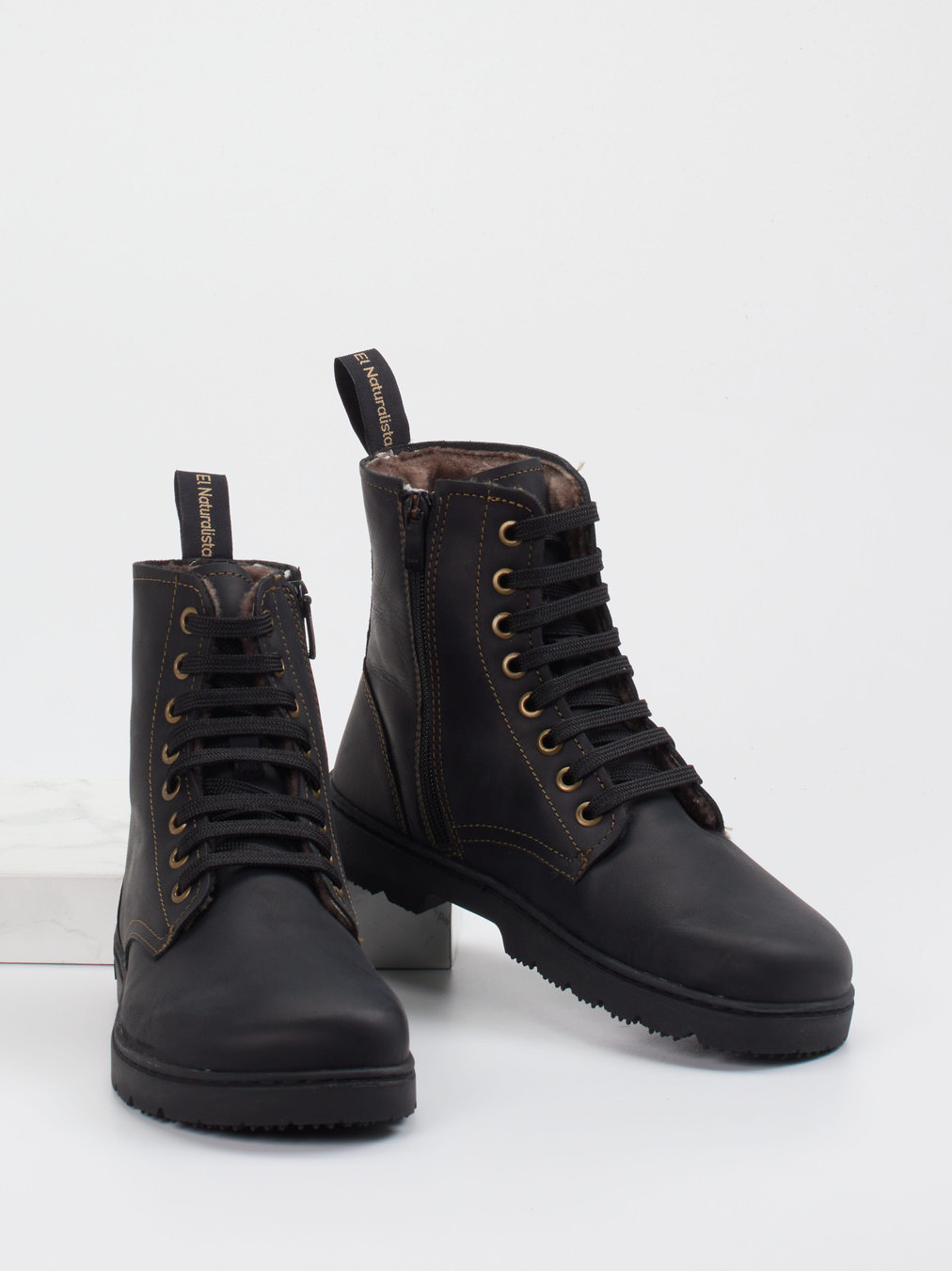 Schnürstiefelette schwarz 1801009006404