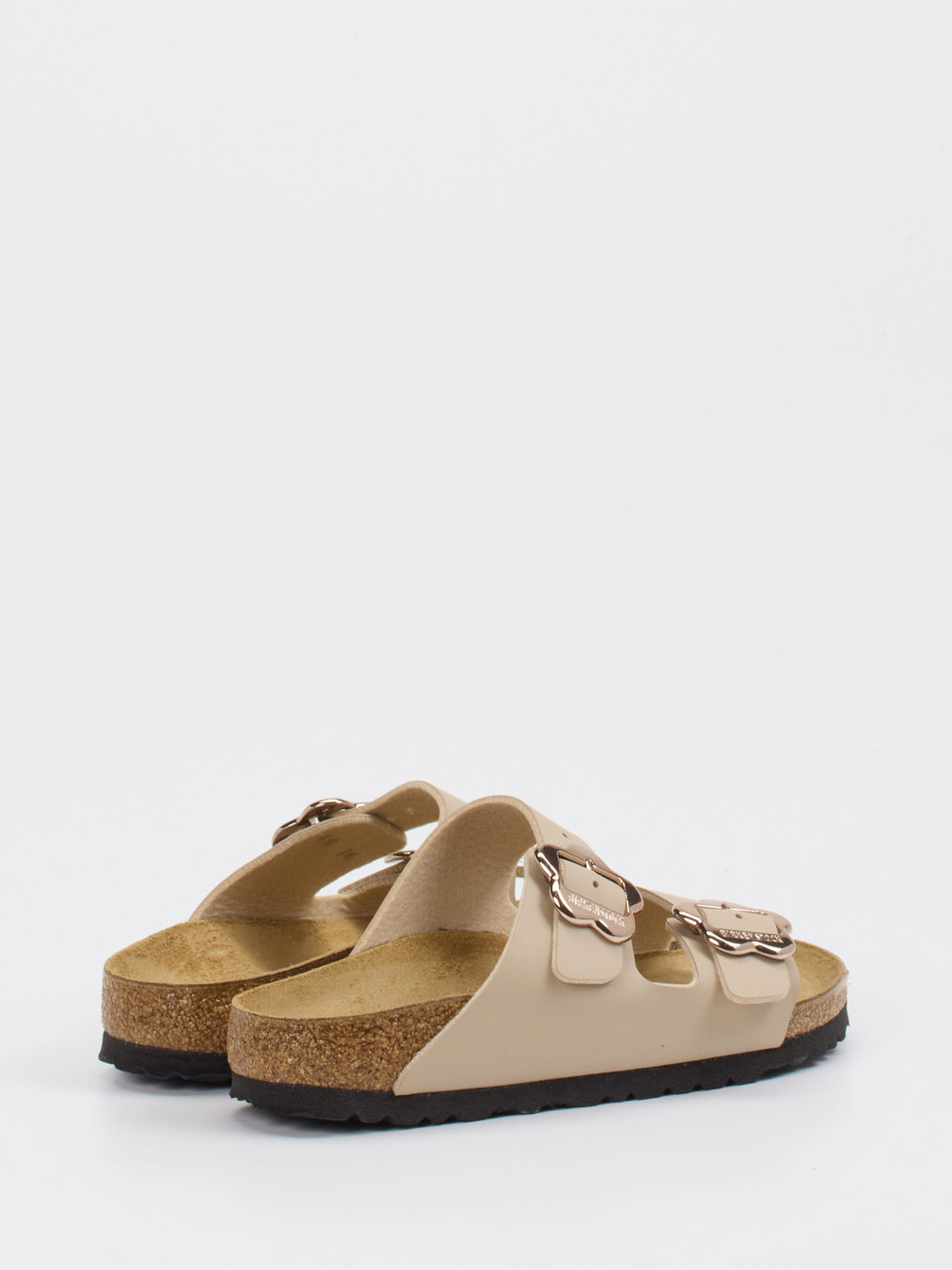 Pantolette Arizona Flowerbuckle beige 6110359000103