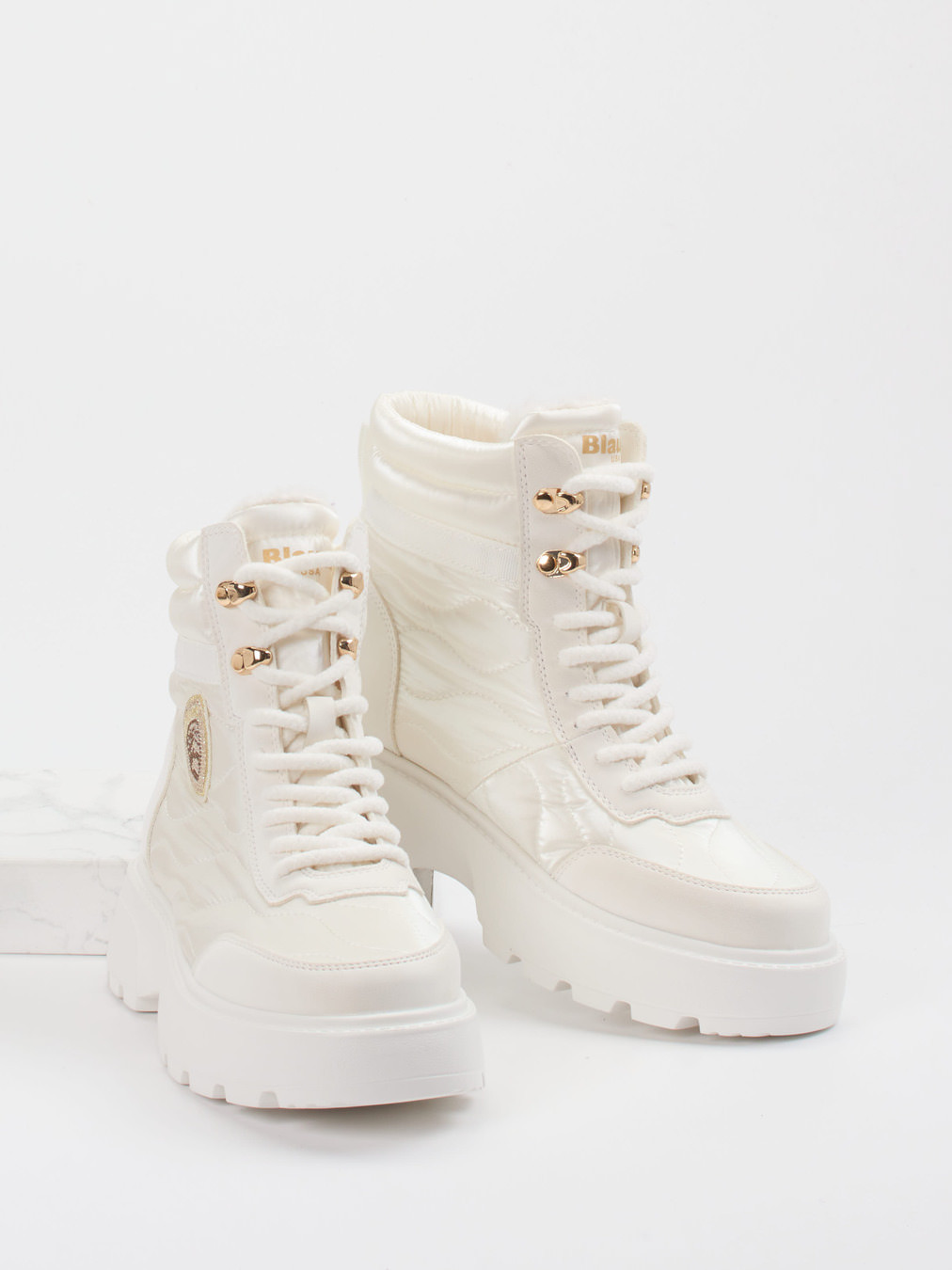 Schnürstiefelette weiß 1805739000104