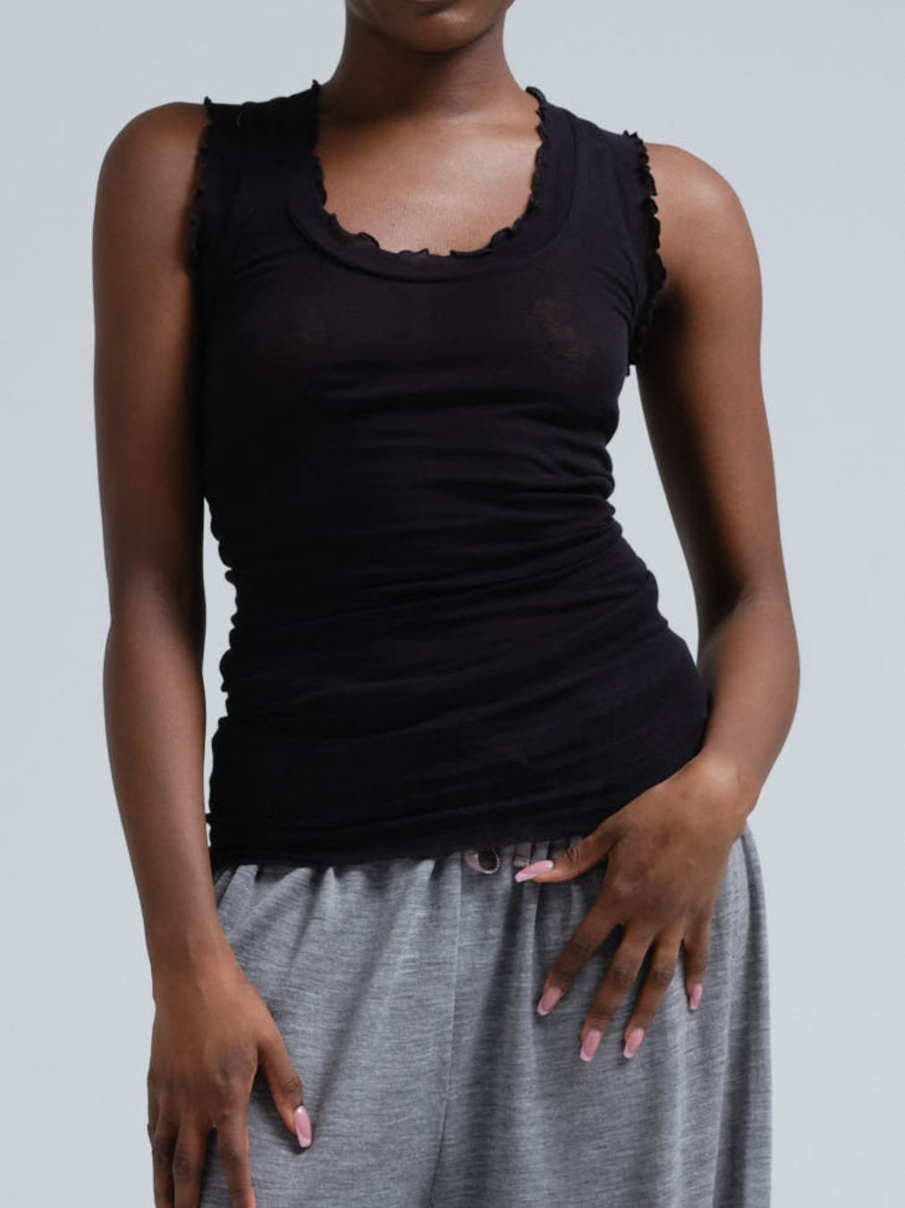 Flounce Tank Top schwarz 9352009000106