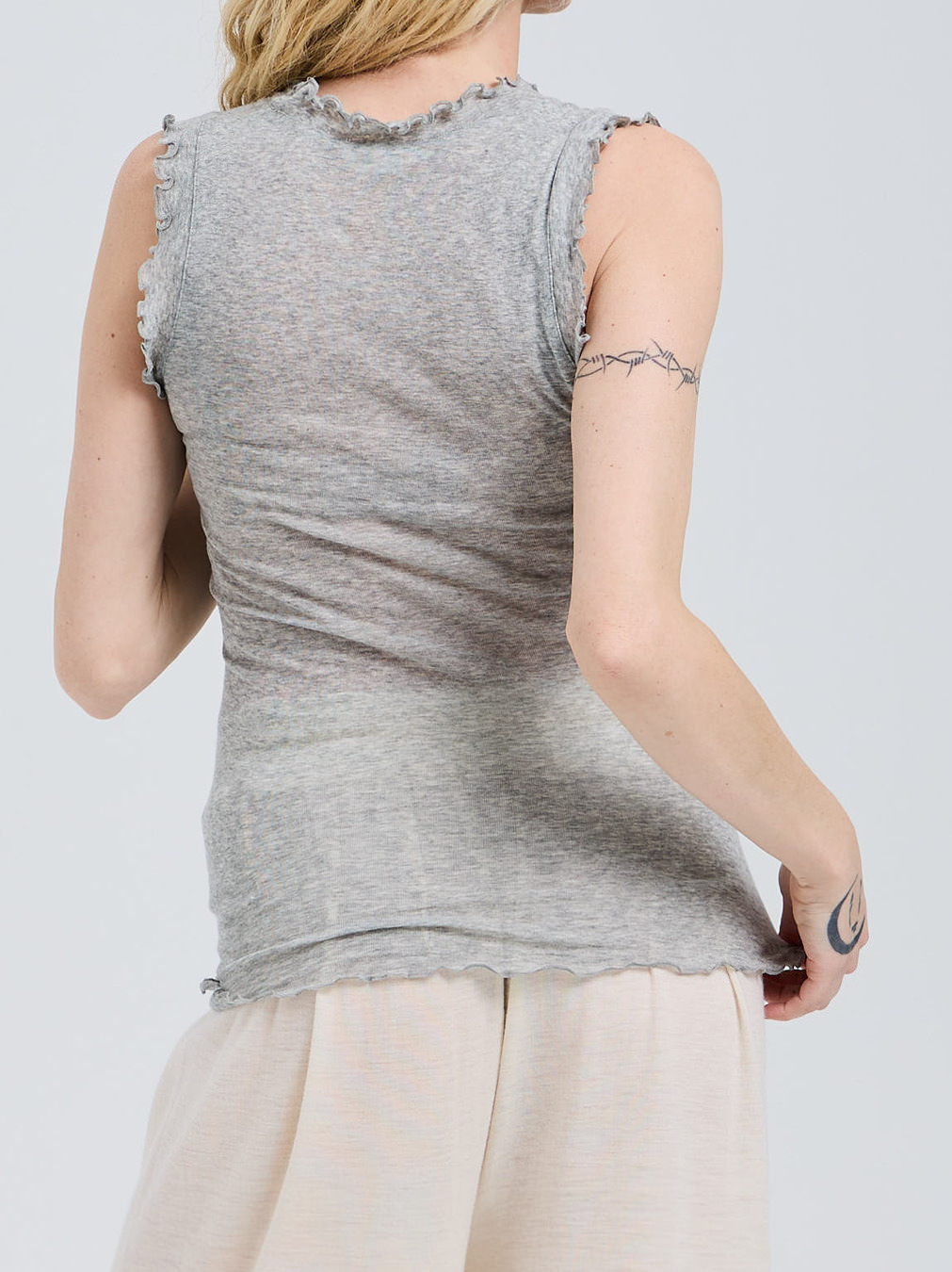 Flounce Tank Top grau 9352459000101