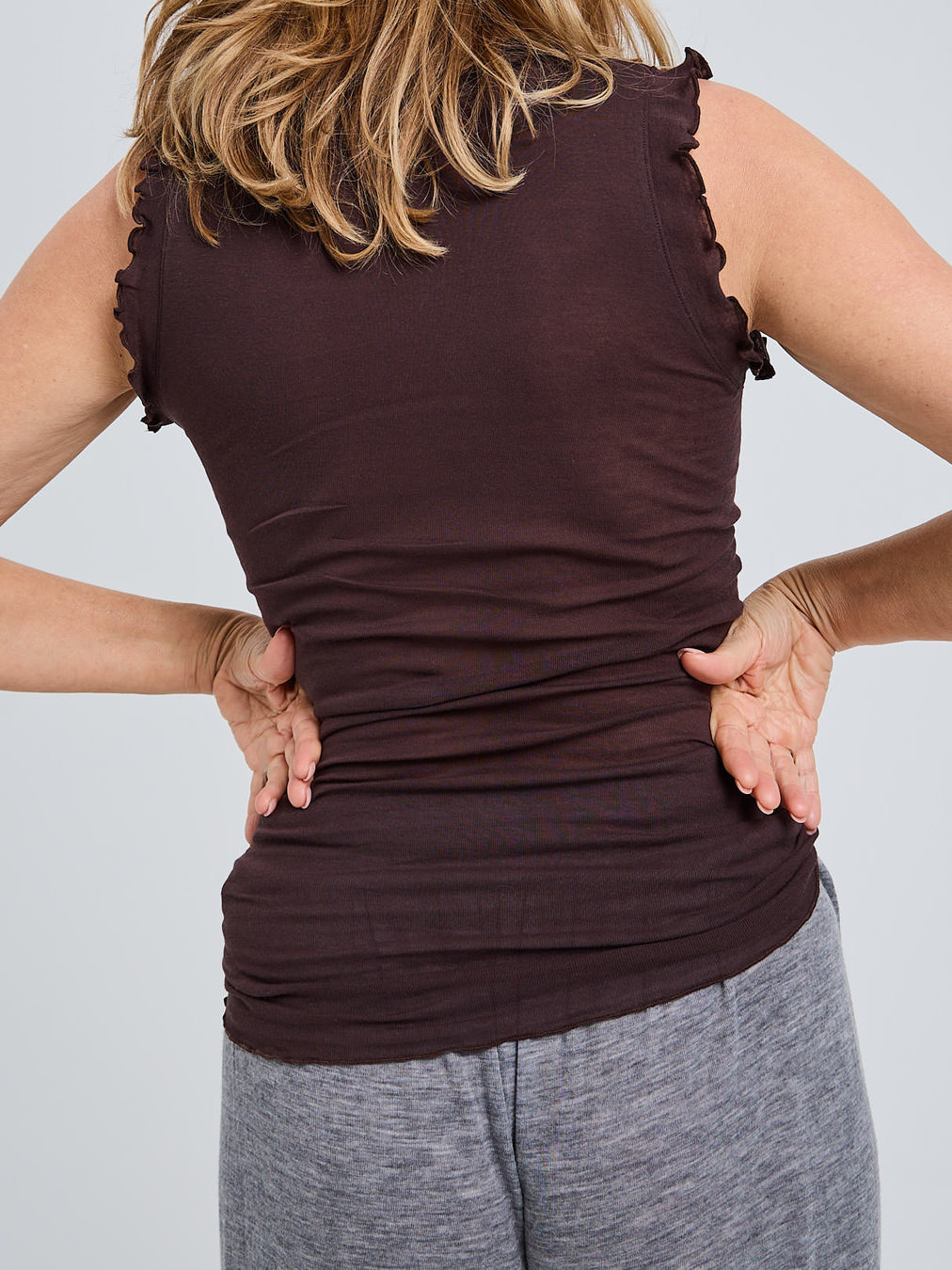 Flounce Tank Top braun 9352209000101