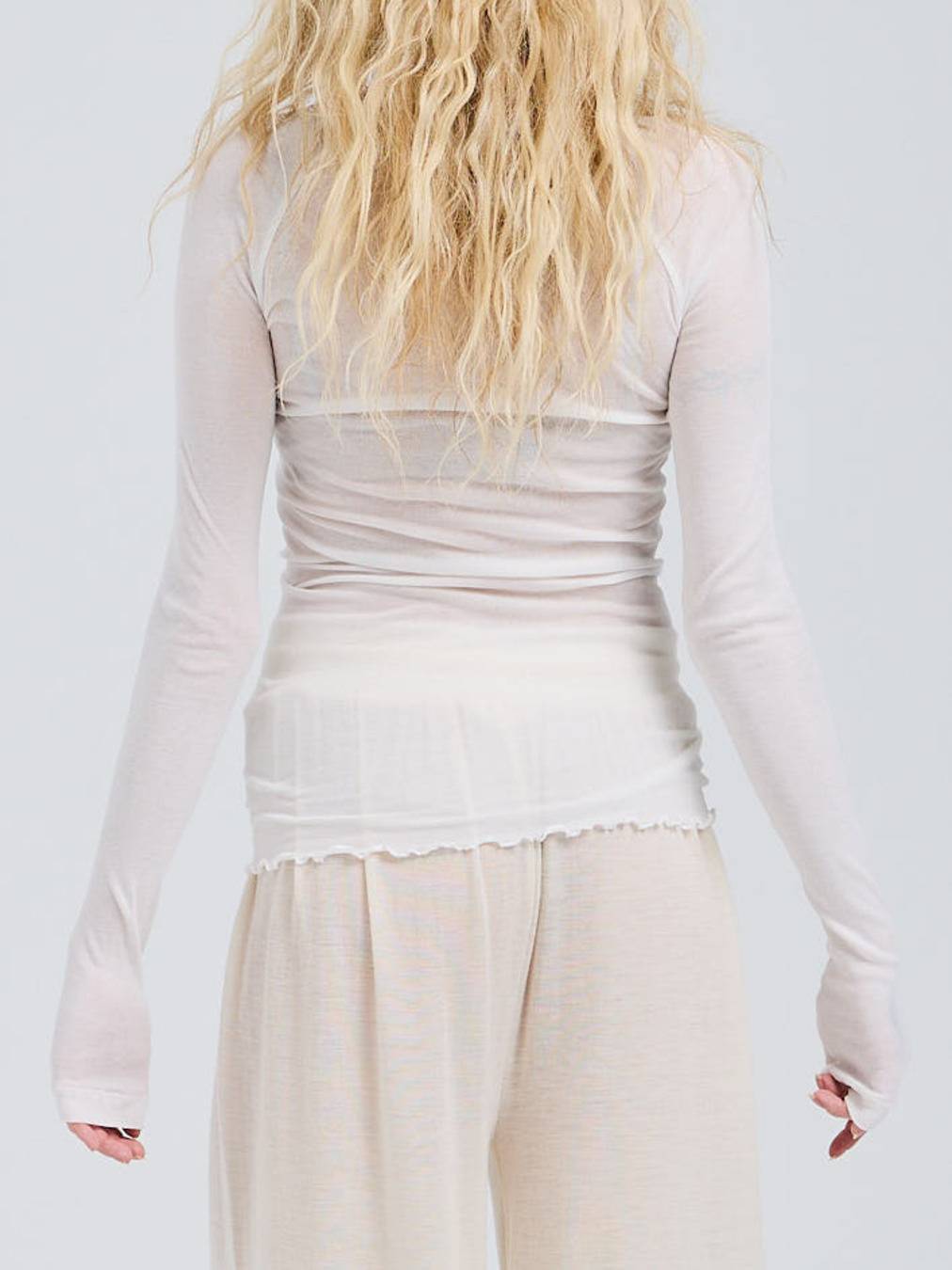 Cotton Elvira Langarmshirt beige 9353379000101