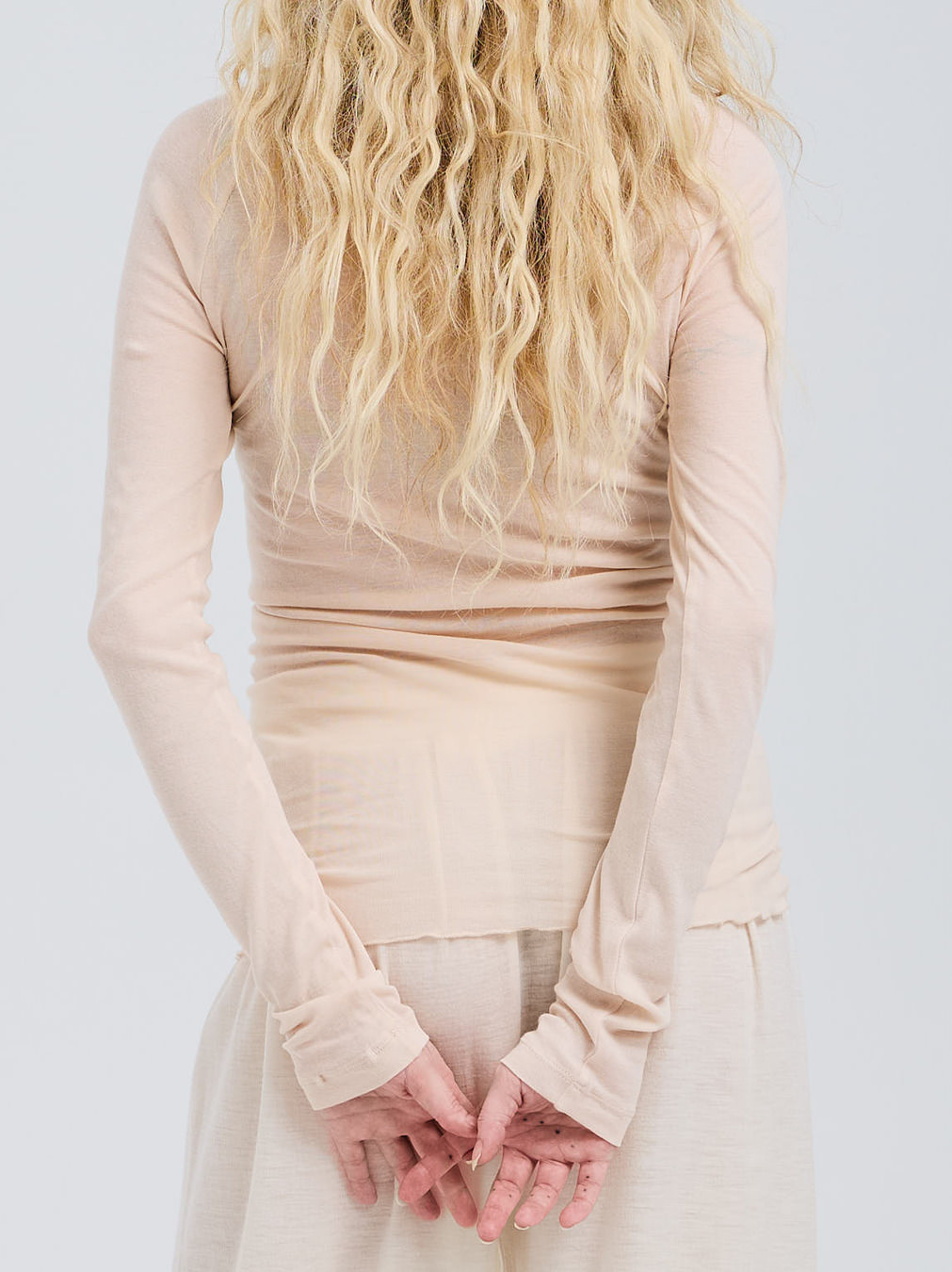 Cotton Elvira Langarmshirt beige 9353359000101