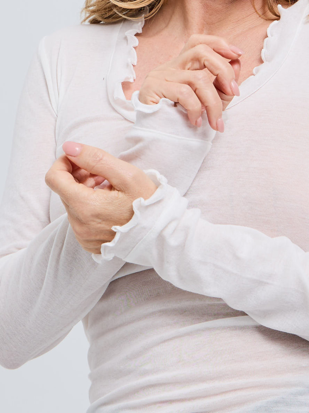 Cotton Romance Langarmshirt beige 9353379000202