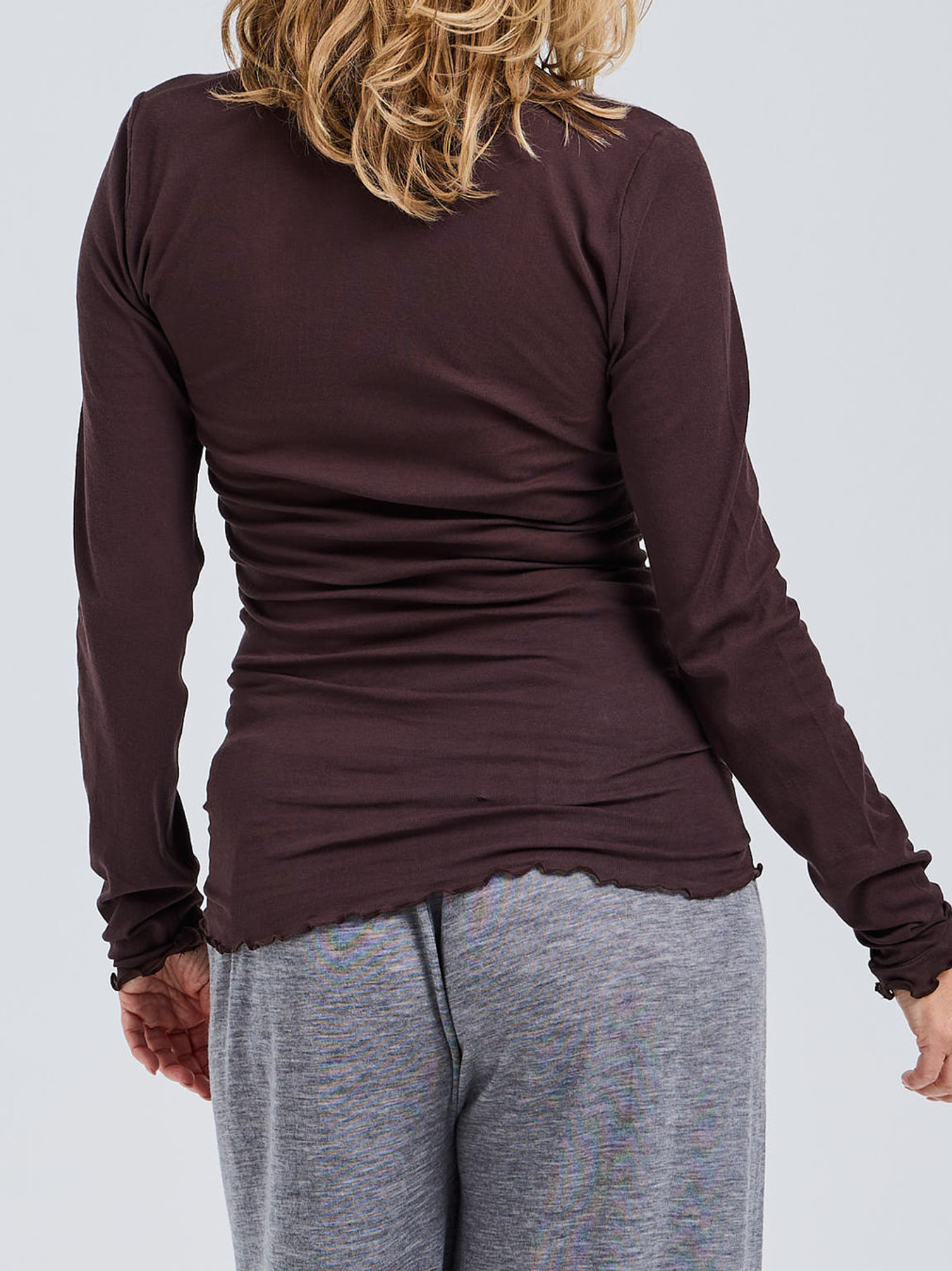 Cotton Romance Langarmshirt braun 9353209000201