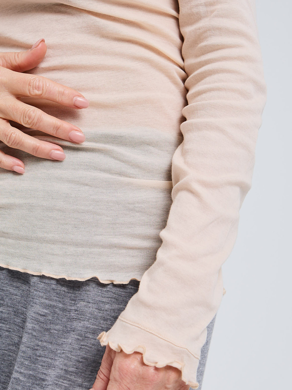 Cotton Romance Langarmshirt beige 9353359000202