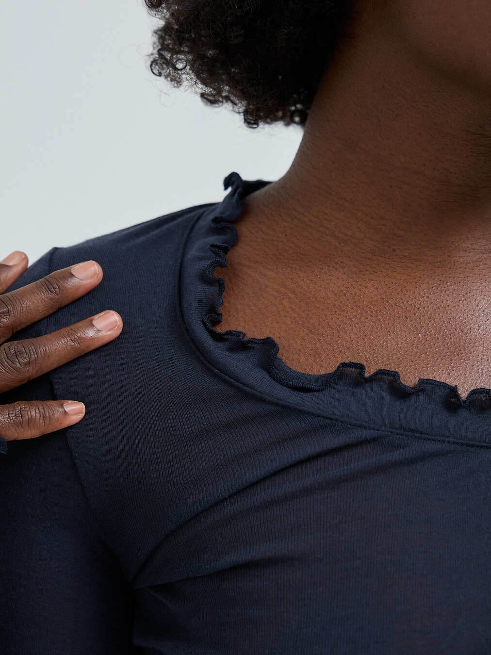 Cotton Romance Langarmshirt blau 9353109000202