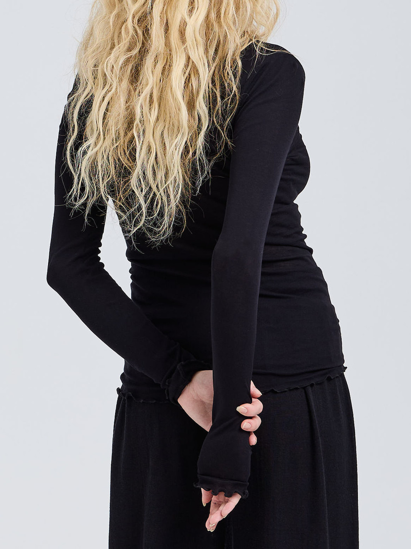 Cotton Romance Langarmshirt schwarz 9353009000201