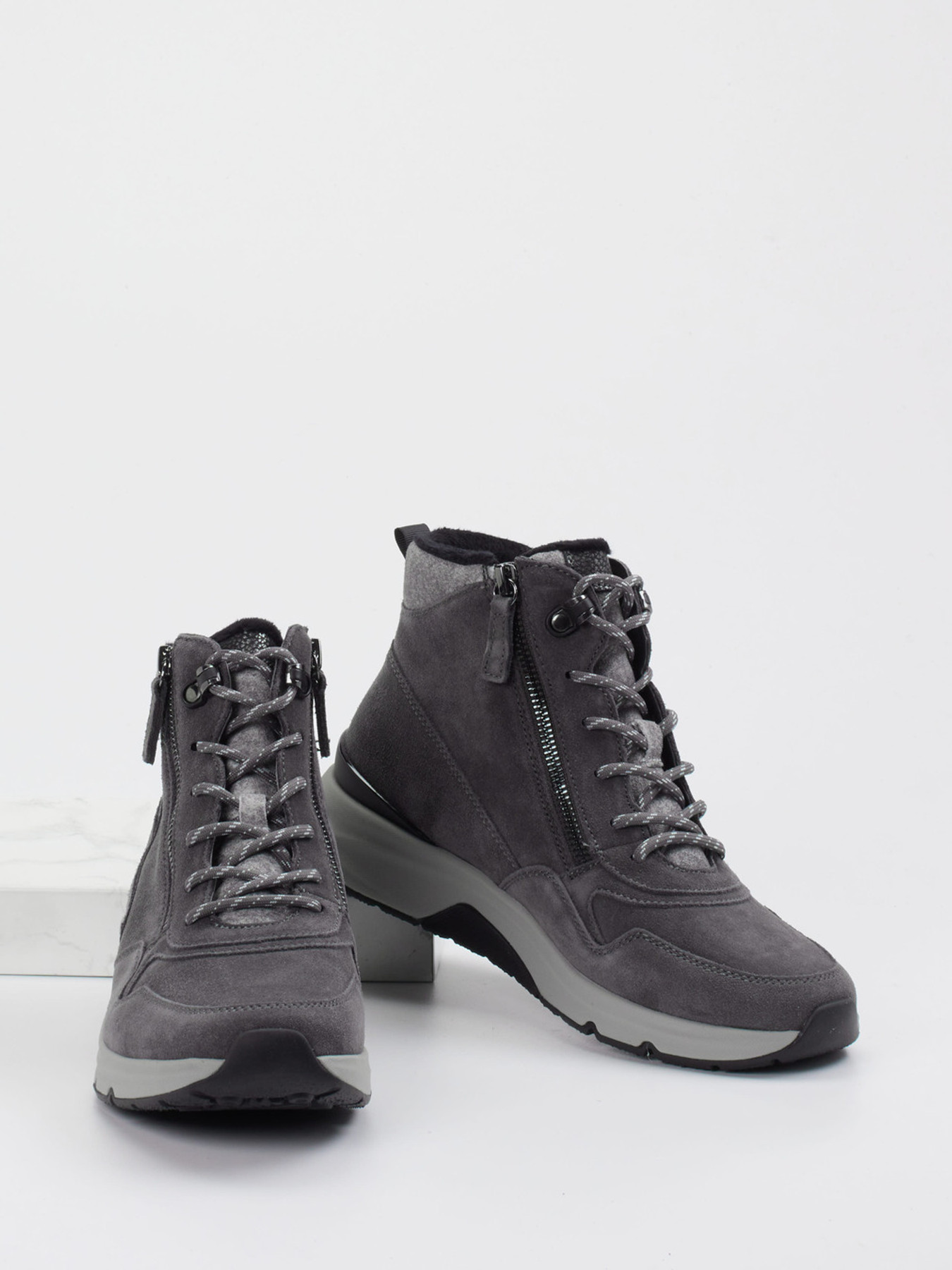 Schnürstiefelette grau 2751429005104