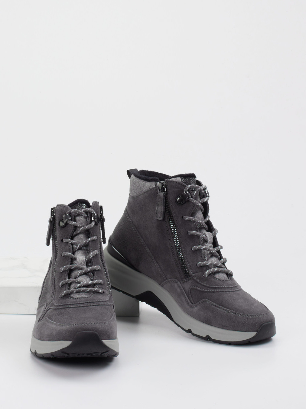 Schnürstiefelette grau 2751429005104