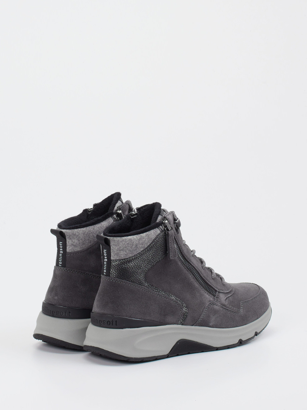 Schnürstiefelette grau 2751429005103