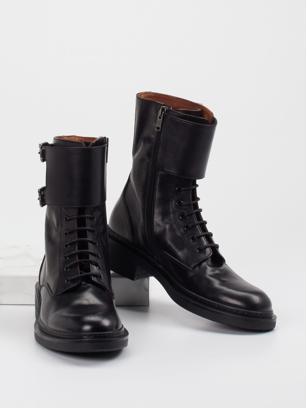 Schnürstiefelette schwarz 1723009019504