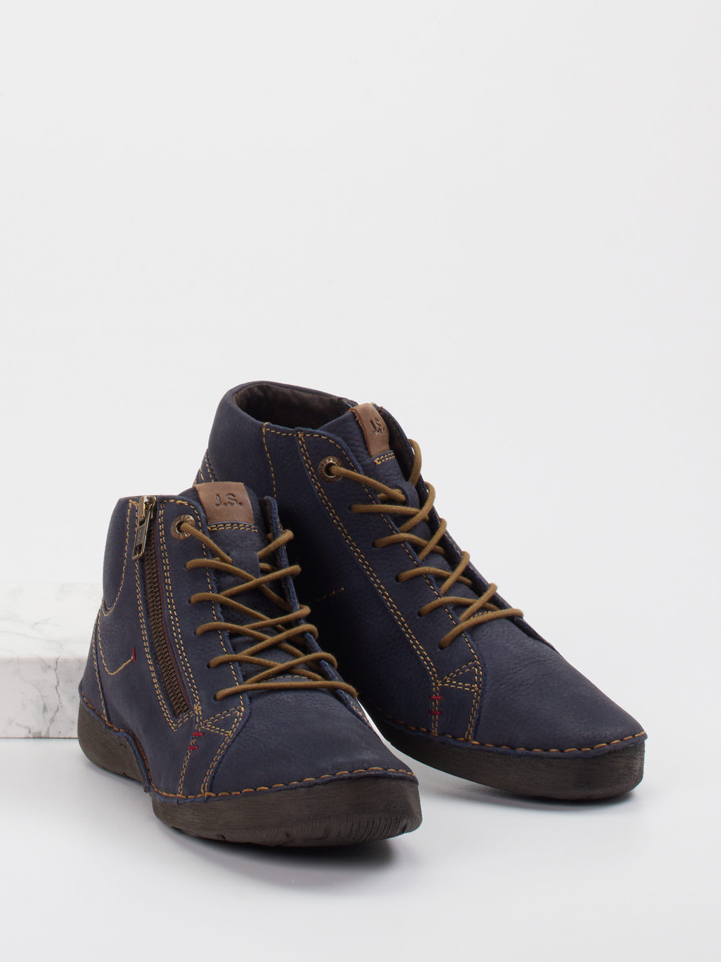 Schnürstiefelette blau 2751109013104