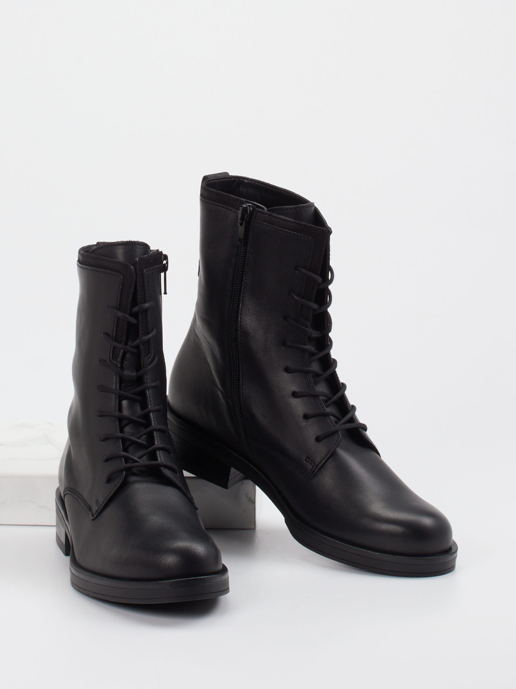 Schnürstiefelette schwarz 1723009019104