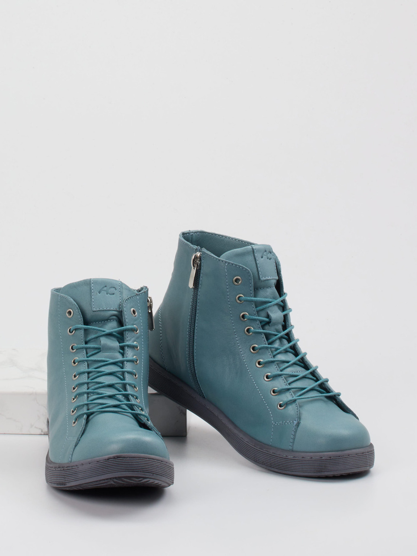 Schnürstiefelette grün 2751639000404