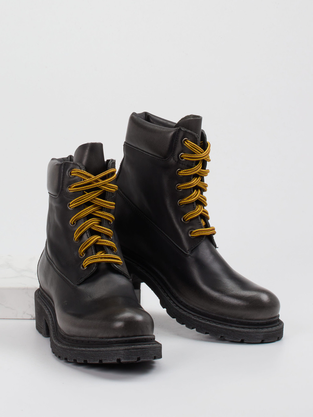 Schnürstiefelette grau 1725409000404