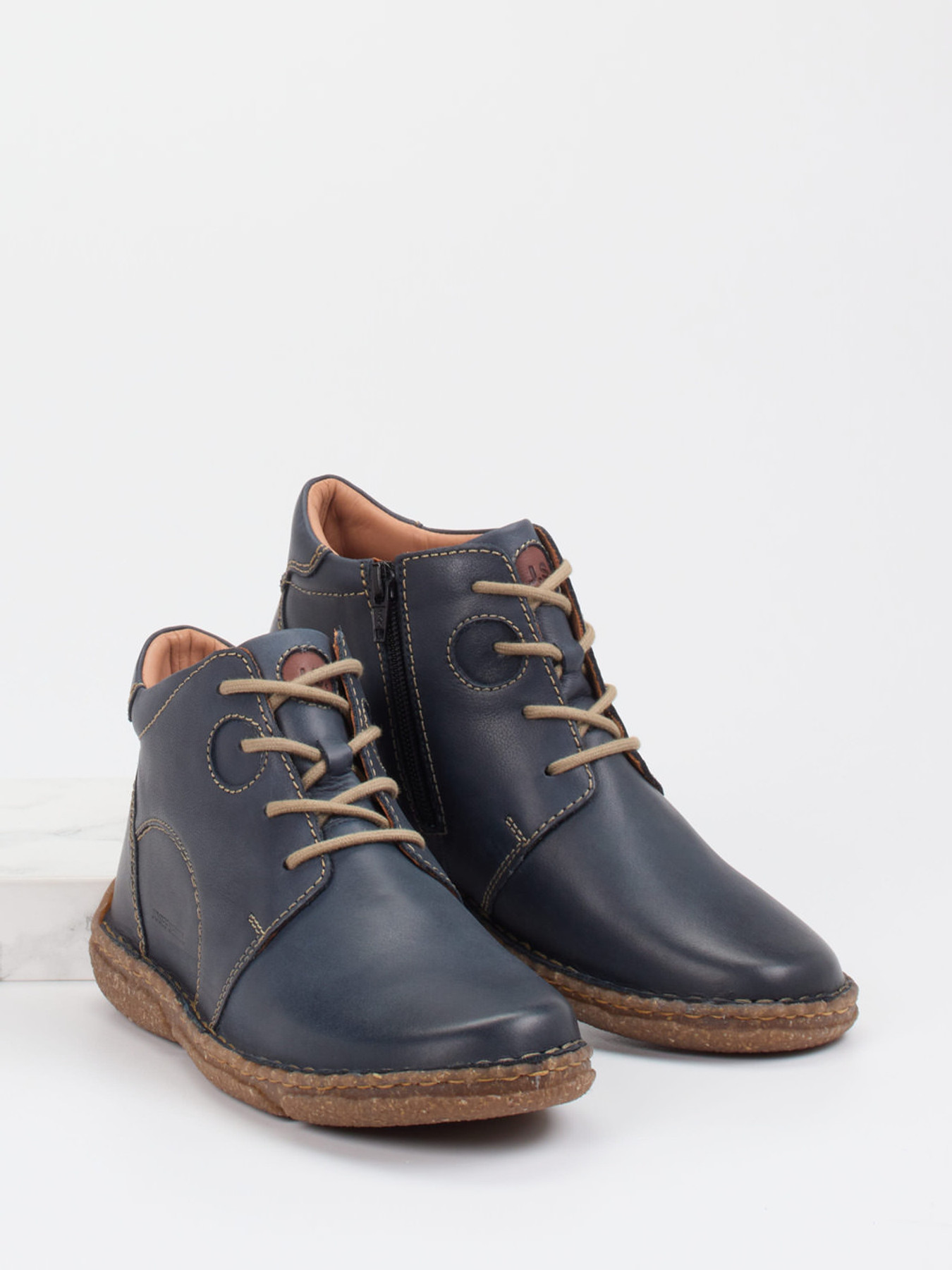 Schnürstiefelette blau 2751109013204