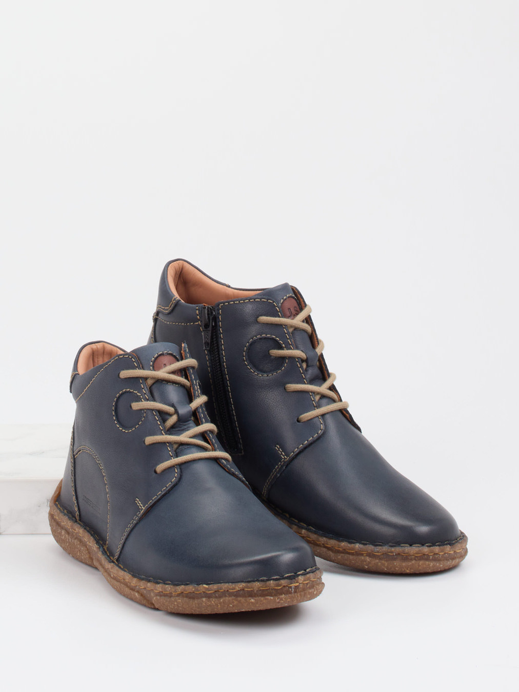 Schnürstiefelette blau 2751109013204