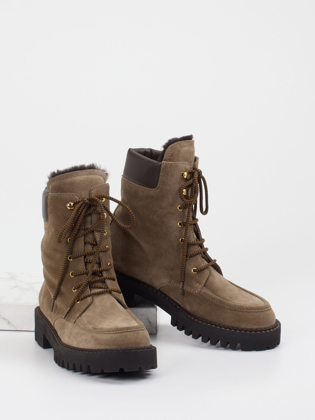 Schnürstiefelette braun 1823249000804