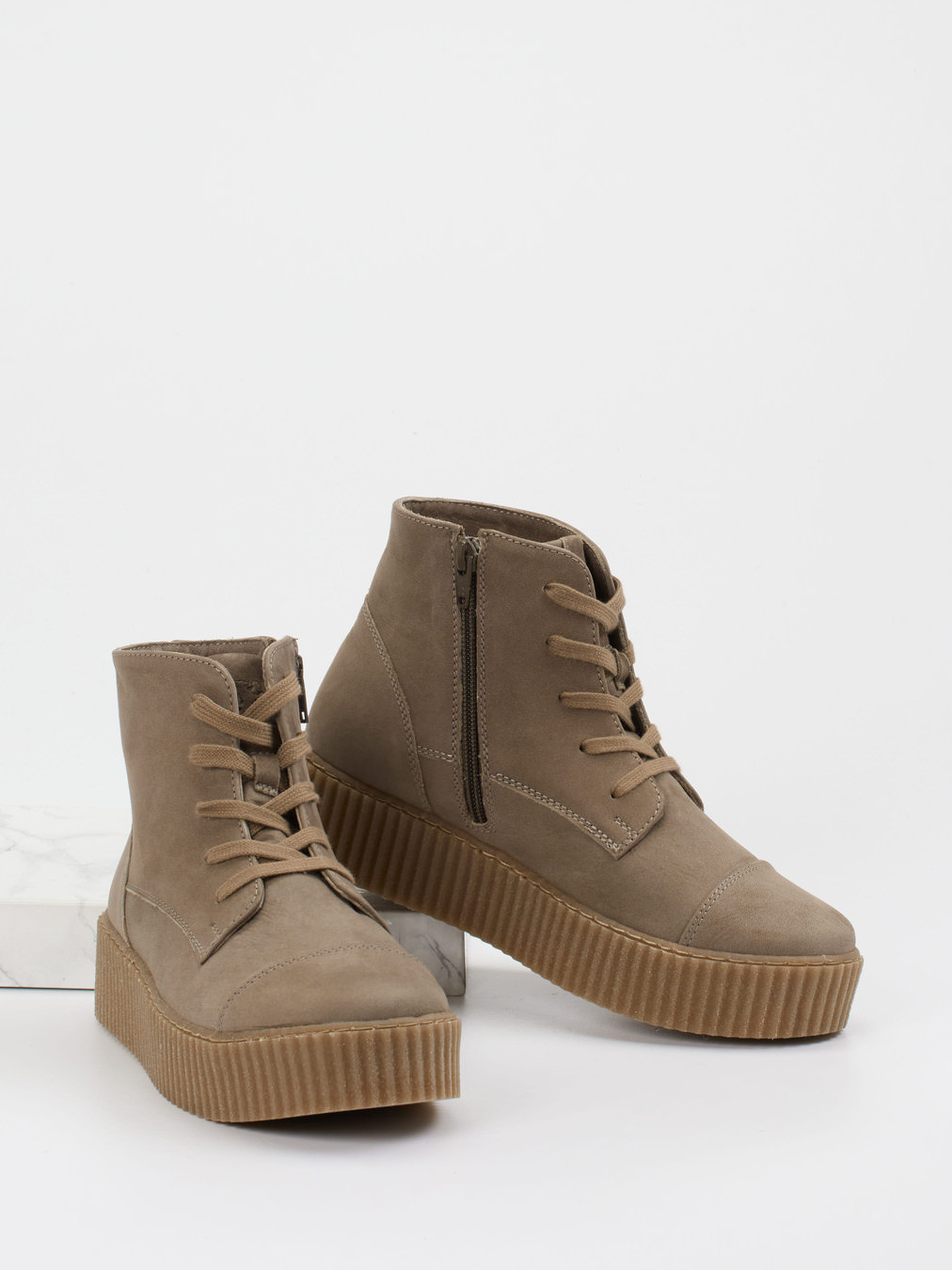 Schnürstiefelette beige 2751329001204