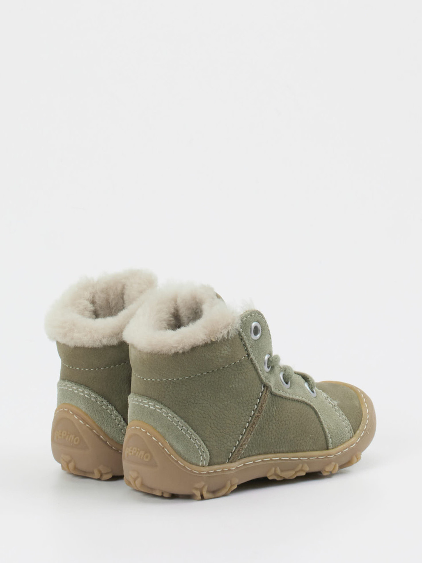 Lauflern-Schnürboot gefüttert grün 6805629000403