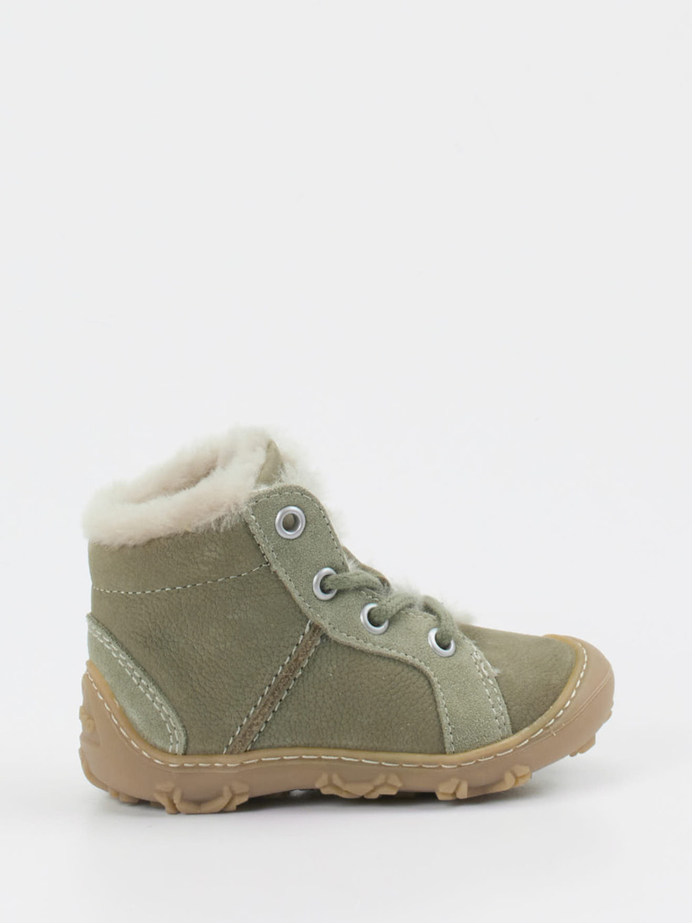 Lauflern-Schnürboot gefüttert grün 6805629000401