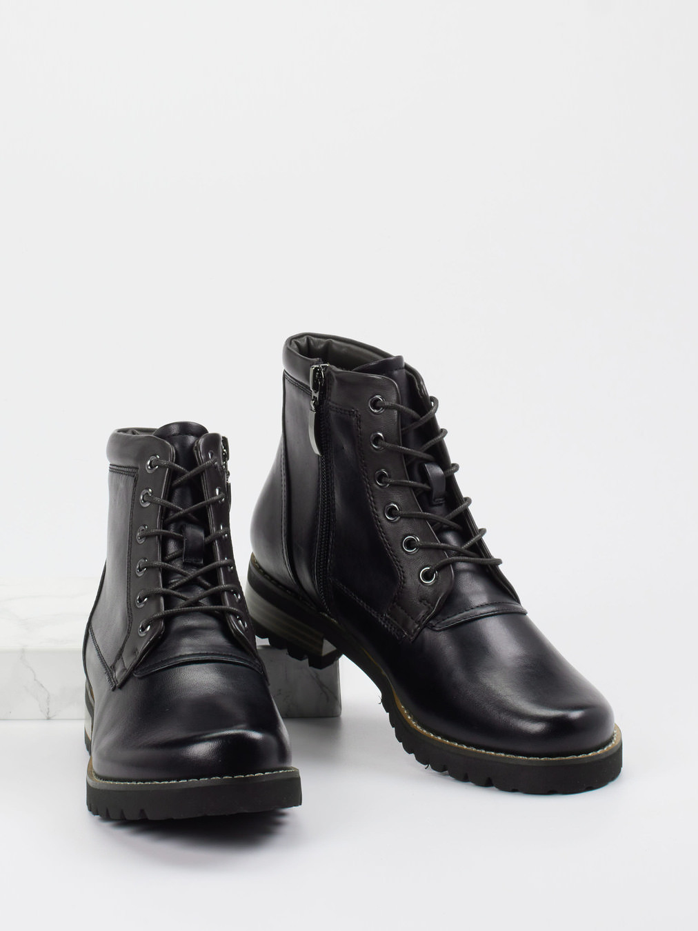 Schnürstiefelette schwarz 1703002000404