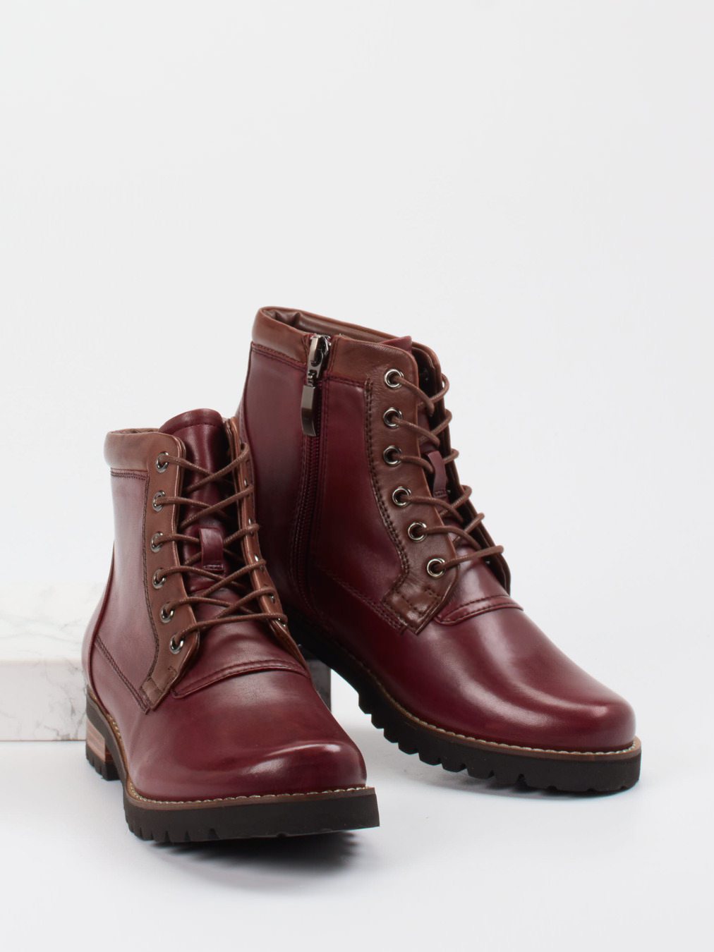 Schnürstiefelette rot 1703502000104