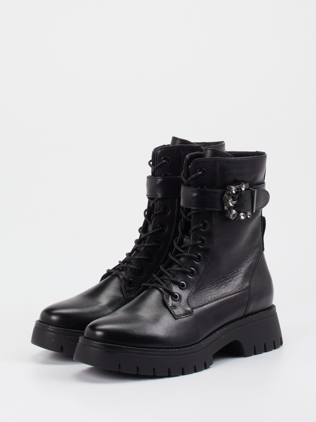 Schnürstiefelette schwarz 1725009010802