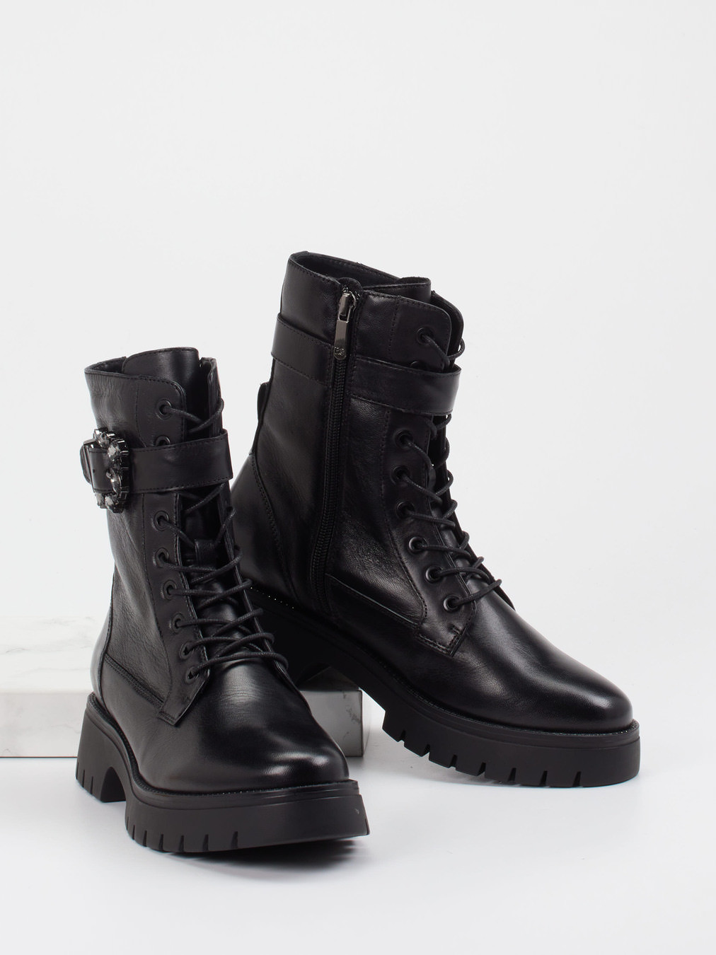 Schnürstiefelette schwarz 1725009010804