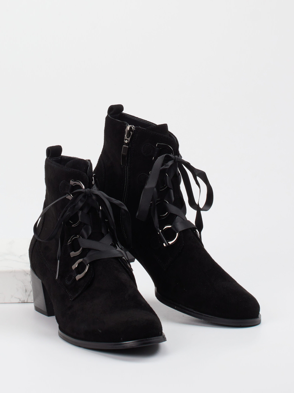 Schnürstiefelette schwarz 1705009004704