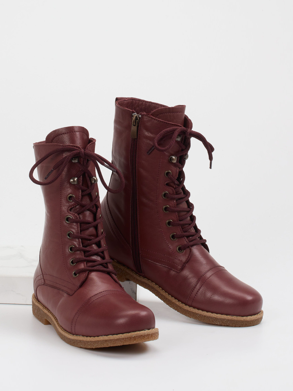 Schnürstiefelette rot 2751509002504