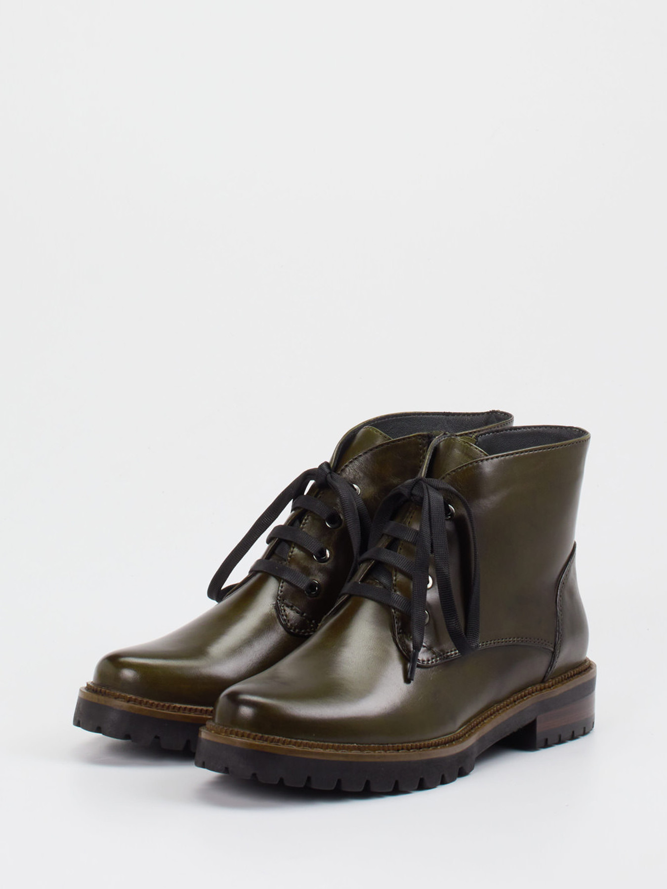 Schnürstiefelette grün 1703609000602