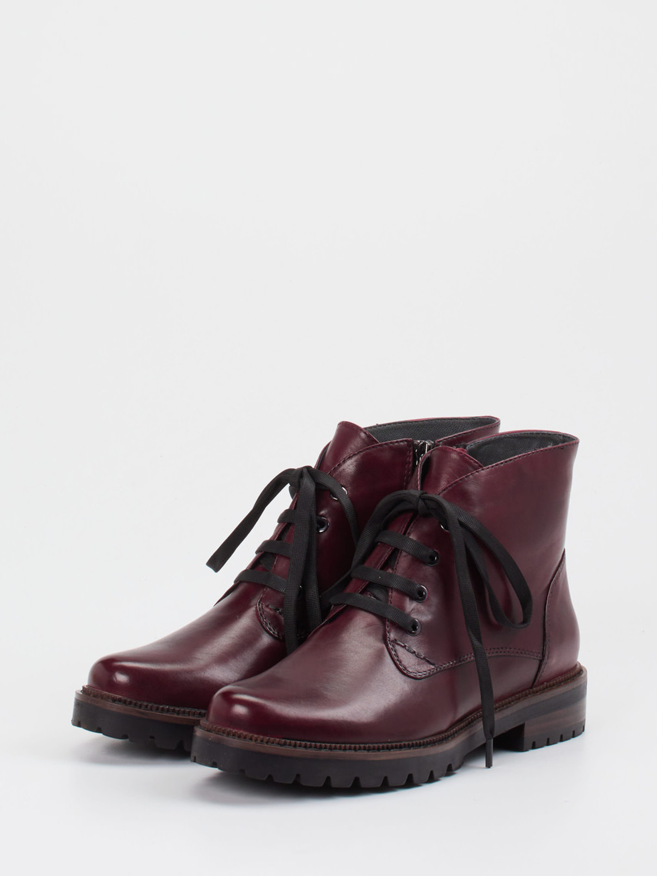 Schnürstiefelette rot 1703509000802