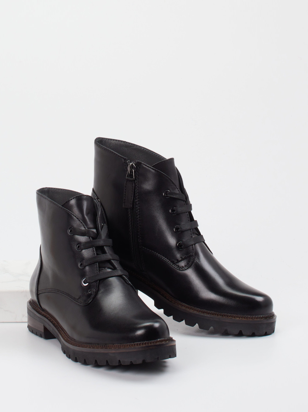 Schnürstiefelette schwarz 1703009016604