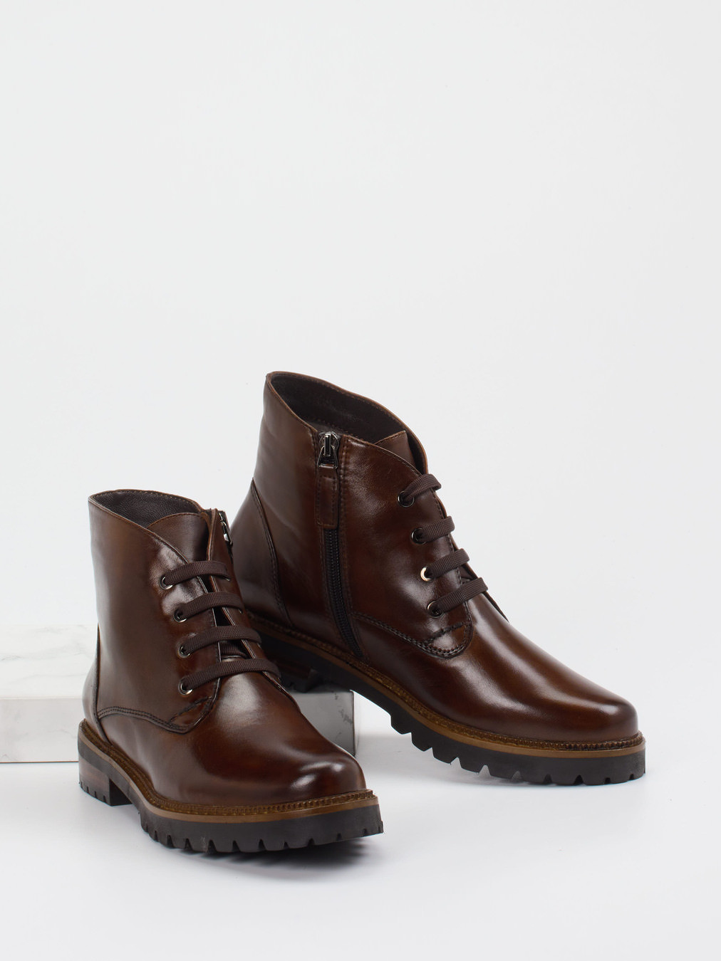 Schnürstiefelette braun 1703209001604