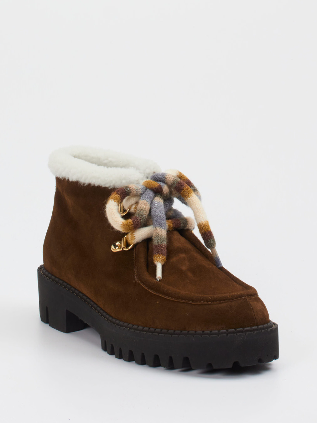 Schnürstiefelette braun 1803229000806